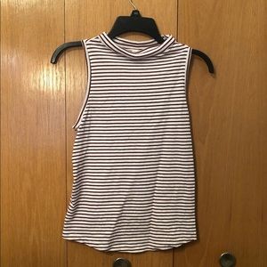 XS Universal Thread High Neck Striped Tank